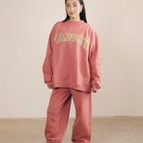 Fancy Oversized Fleece Mockneck - Strawberry