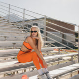 Fancy FitFlow Double Lined Leggings - Burnt Orange/Navy