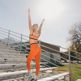 Fancy FitFlow Double Lined Leggings - Burnt Orange/Navy