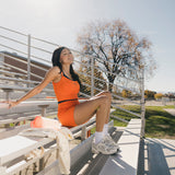Fancy FitFlow Double Layered Tank - Burnt Orange/Navy