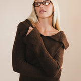 Ciera Off The Shoulder Maxi Dress - Chocolate