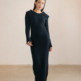 Mallory Off The Shoulder Maxi Dress - Navy