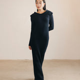 Mallory Off The Shoulder Maxi Dress - Navy