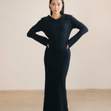 Mallory Off The Shoulder Maxi Dress - Navy