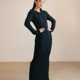 Mallory Off The Shoulder Maxi Dress - Navy