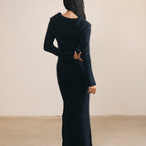 Mallory Off The Shoulder Maxi Dress - Navy