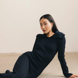 Mallory Off The Shoulder Maxi Dress - Navy