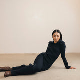 Mallory Off The Shoulder Maxi Dress - Navy