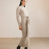 Whitney Mockneck Sweater Maxi Dress - Mocha