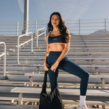 Fancy FitFlow Double Lined Leggings - Navy/Burnt Orange