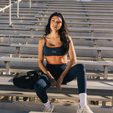 Fancy FitFlow Double Lined Leggings - Navy/Burnt Orange