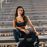 Fancy FitFlow Double Lined Leggings - Navy/Burnt Orange