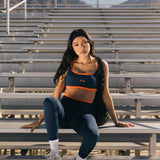 Fancy FitFlow Double Lined Leggings - Navy/Burnt Orange