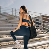 Fancy FitFlow Double Lined Leggings - Navy/Burnt Orange