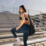 Fancy FitFlow Double Lined Leggings - Navy/Burnt Orange