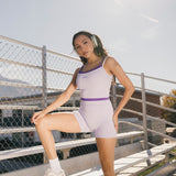 Fancy FitFlow Double Layered Tank - Lilac/Purple