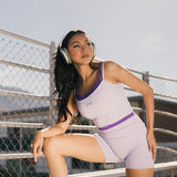 Fancy FitFlow Double Layered Tank - Lilac/Purple