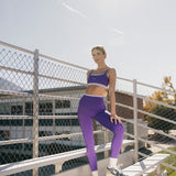 Fancy FitFlow Double Layered Athletic Bra - Dark Purple/Lilac
