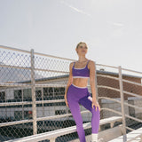 Fancy FitFlow Double Layered Athletic Bra - Dark Purple/Lilac