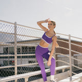 Fancy FitFlow Double Lined Leggings - Dark Purple/Lilac
