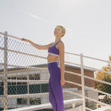 Fancy FitFlow Double Lined Leggings - Dark Purple/Lilac