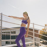 Fancy FitFlow Double Layered Athletic Bra - Dark Purple/Lilac