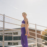 Fancy FitFlow Double Layered Athletic Bra - Dark Purple/Lilac