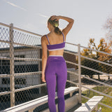 Fancy FitFlow Double Lined Leggings - Dark Purple/Lilac