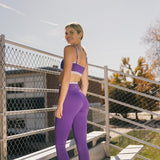 Fancy FitFlow Double Layered Athletic Bra - Dark Purple/Lilac
