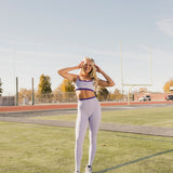 Fancy FitFlow Double Layered Athletic Bra - Lilac/Purple