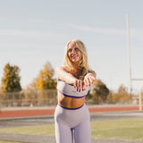 Fancy FitFlow Double Layered Athletic Bra - Lilac/Purple