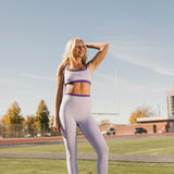 Fancy FitFlow Double Layered Athletic Bra - Lilac/Purple
