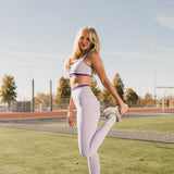 Fancy FitFlow Double Layered Athletic Bra - Lilac/Purple