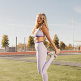 Fancy FitFlow Double Layered Athletic Bra - Lilac/Purple