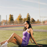 Fancy FitFlow Outline Tank - Dark Purple/Lilac