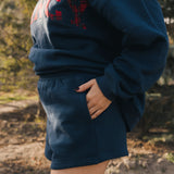 Fancy Fleece Lined Shorts - Midnight Navy