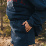 Fancy Fleece Lined Shorts - Midnight Navy