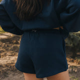 Fancy Fleece Lined Shorts - Midnight Navy