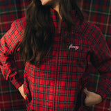Fancy Performance Zip Jacket - Red Plaid