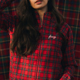 Fancy Performance Zip Jacket - Red Plaid