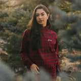 Fancy Performance Zip Jacket - Red Plaid