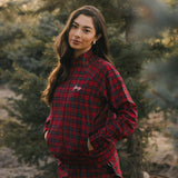 Fancy Performance Zip Jacket - Red Plaid