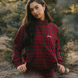Fancy Performance Zip Jacket - Red Plaid