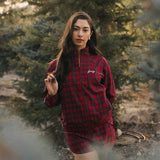 Fancy Performance Zip Jacket - Red Plaid