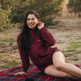 Fancy Performance Zip Jacket - Red Plaid