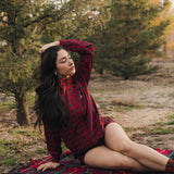 Fancy Performance Zip Jacket - Red Plaid