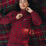 Fancy Performance Zip Jacket - Red Plaid
