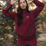 Fancy Performance Zip Jacket - Red Plaid