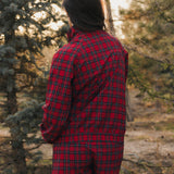 Fancy Performance Zip Jacket - Red Plaid