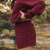 Fancy Performance Shorts - Red Plaid